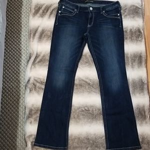 Express bootcut dark wash jeans